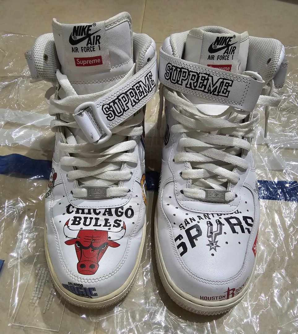 Supreme air force 1 nba white top