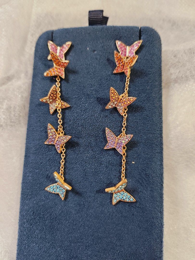 Swarovski Butterflies Lilia Earring Authentic Women s Fashion Jewelry Organisers Earrings on Carousell