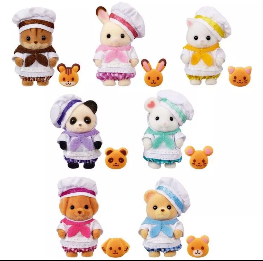 Sylvanian families baby bakery set panda mouse chocolate rabbit persian Hobbies Toys Toys Games on Carousell