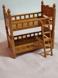 Sylvanian Families Vintage Double-deck Bunk Bed with ladder
