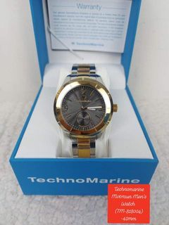 Technomarine Moonsun Men's Watch, Steel, Two-Tone, 42mm