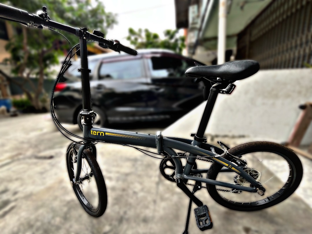 Tern Sepeda Lipat Link B7 Folding Bike Warna Abu Kuning, Olah Raga