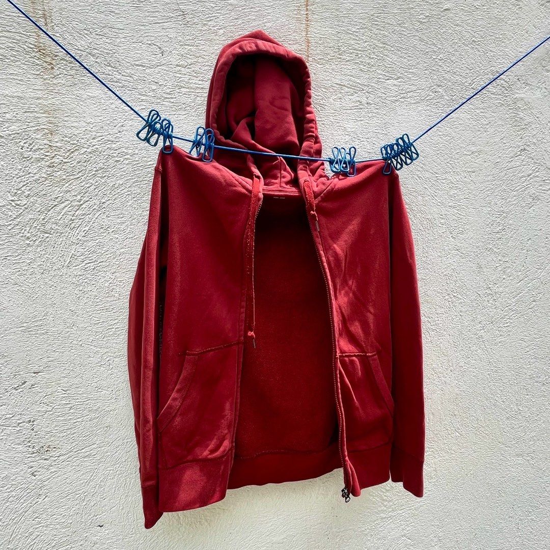 Uniqlo maroon jacket new arrivals