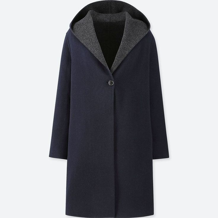 Double face hooded coat best sale