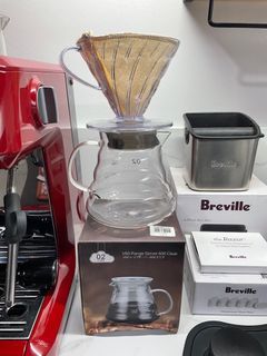 V60 Coffee Drip and Server withManual  Coffee Grinder (makes 1-4 cups)