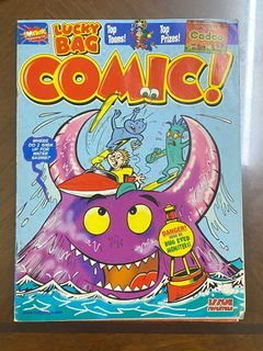 VINTAGE LUCKY BAG COMIC! ISSUE SEVENTEEN RARE ISSUE - Bug Eyed Monster! - Preloved Magazine Book