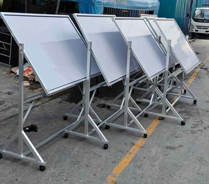 WHITEBOARD WALLTYPE , WITHSTAND AND WHEELS (Category: Office Furniture & Fixtures) located in Binan City. Submitted by plesisrhin96177 (Listing ID 1310030826, Image 2). Description: For sale !! ONHAND !! WHITEBOARD !! Limited stock !! Order na po kayo!! For school, warehouse and For Office We have different sizes With stand (Non-magnetic or Magnetic) Revirsible with stand Whiteboard Walltype Whiteboard (Non-magnetic and Magnetic) Corkboard We del