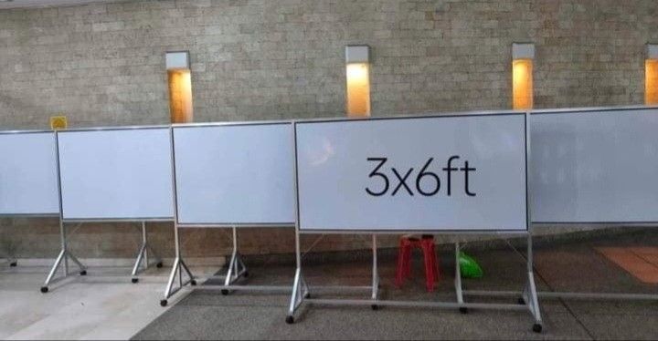 WHITEBOARD WALLTYPE , WITHSTAND AND WHEELS (Category: Office Furniture & Fixtures) located in Binan City. Submitted by plesisrhin96177 (Listing ID 1310030826, Image 3). Description: For sale !! ONHAND !! WHITEBOARD !! Limited stock !! Order na po kayo!! For school, warehouse and For Office We have different sizes With stand (Non-magnetic or Magnetic) Revirsible with stand Whiteboard Walltype Whiteboard (Non-magnetic and Magnetic) Corkboard We del