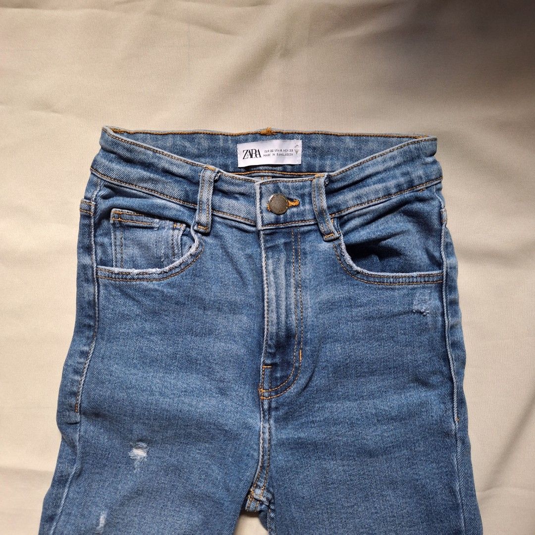 Zara Skinny Knee Ripped Jeans Women s Fashion Bottoms Jeans on Carousell