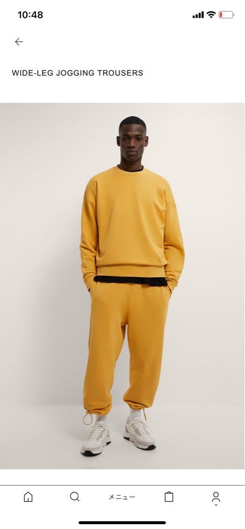 Zara yellow pants on sale