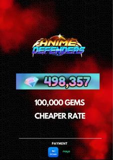 100,000 Gems Anime Defender