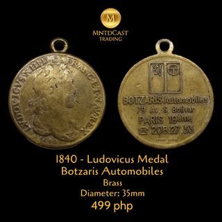 1840 Ludovicus Medal - Botzaris Automobiles