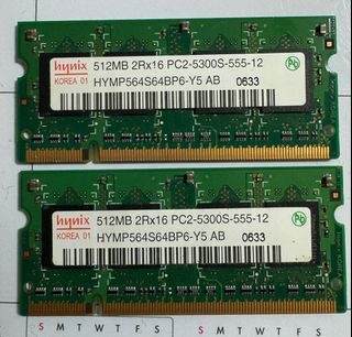512MB 2Rx16 PC2-5300S Notebook RAM492041147683983360