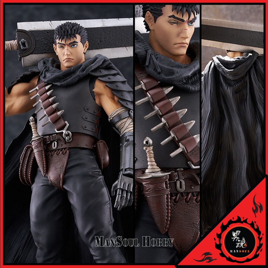 [日版 更保值] 烙印勇士 劍風傳奇 格斯 凱茲 黑衣劍士 POP UP PARADE Berserk Guts L Size, 興趣及遊戲 ...