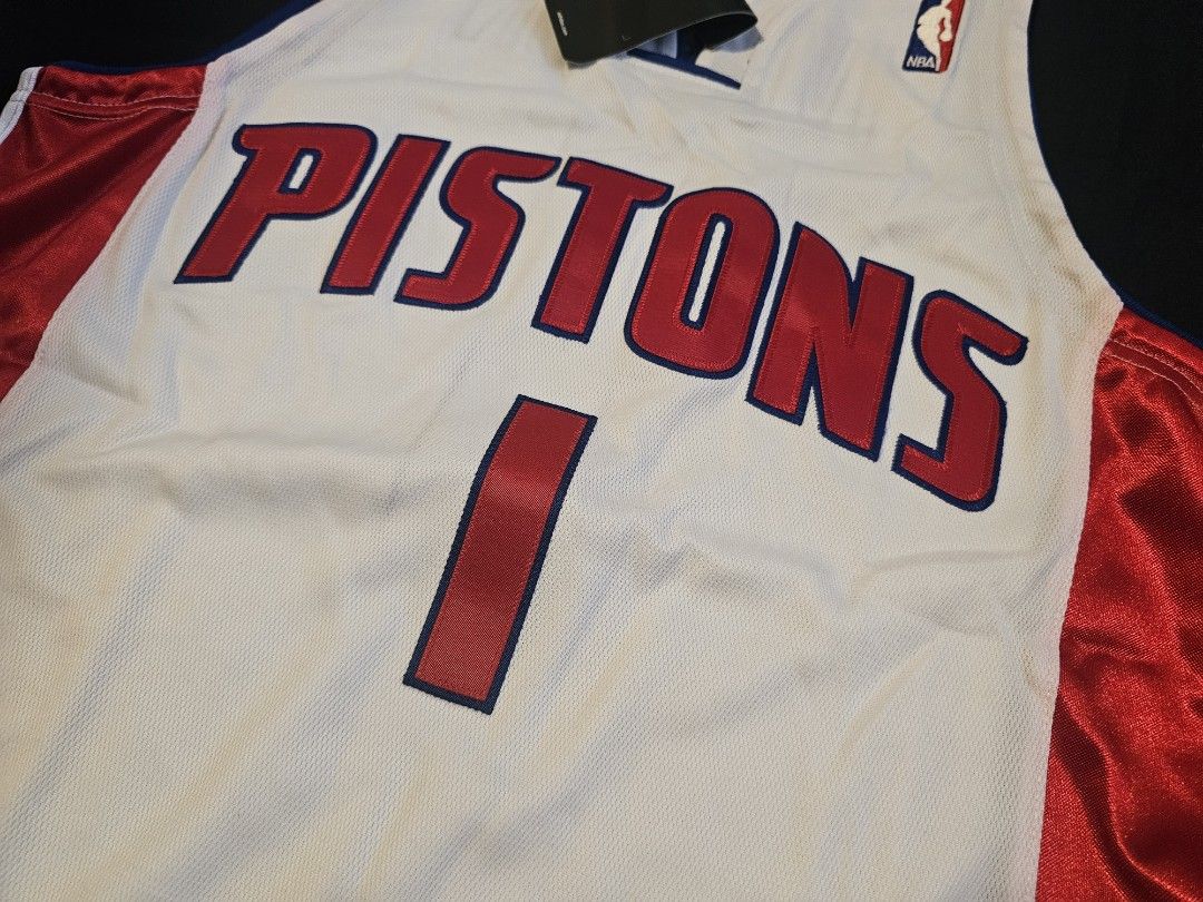 Adidas Detroit Pistons 2008-09 Iverson Authentic Home Jersey 36
