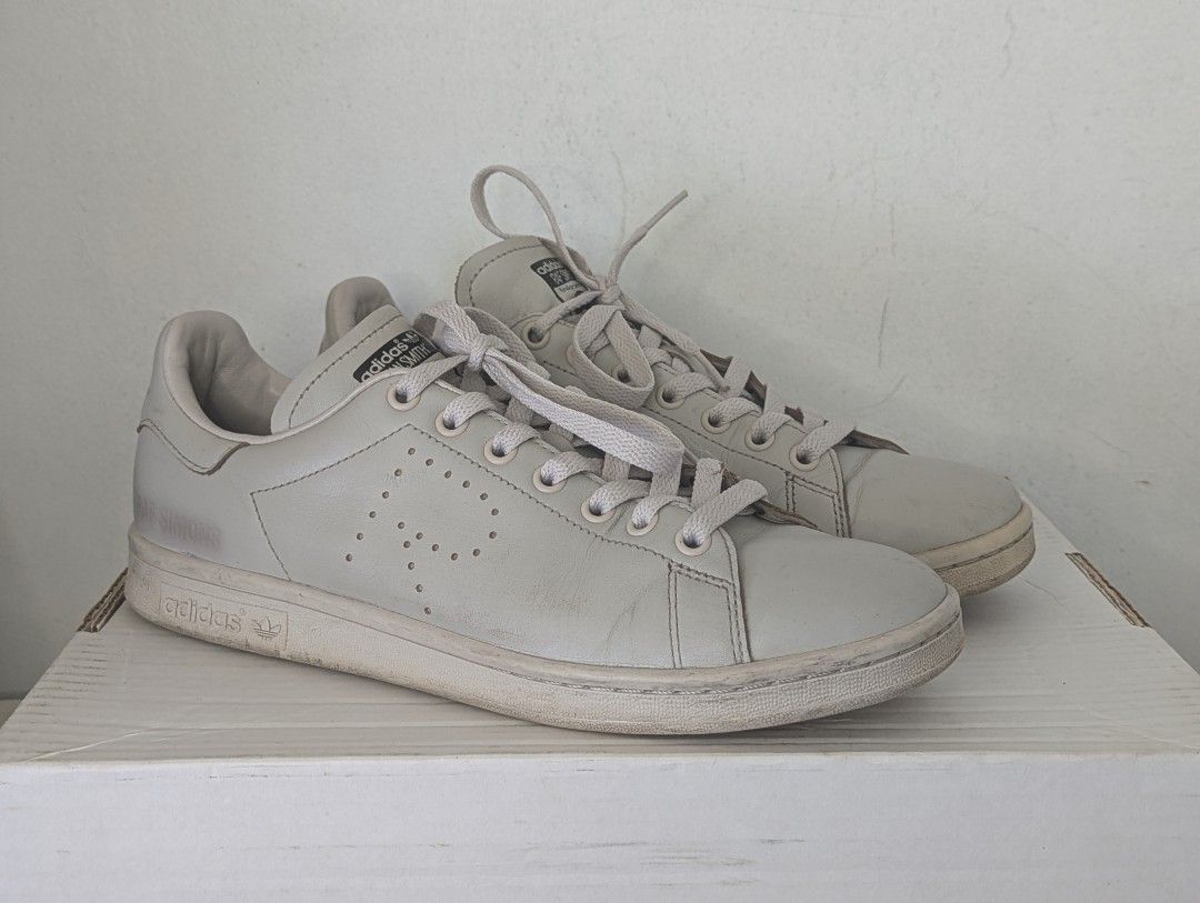 Adidas x Raf Simons Stan Smith Mist Stone Sneakers Men s Fashion Footwear Sneakers on Carousell