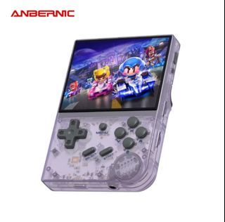 ANBERNIC RG35XX Retro Handheld gaming Console with box and  Ipipoo IP-H300i earphone