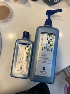Andalou Naturals Argan Stem Cell Shampoo for Thinning Hair Age Defying (+ Free Argan Stem Cell Conditioner)