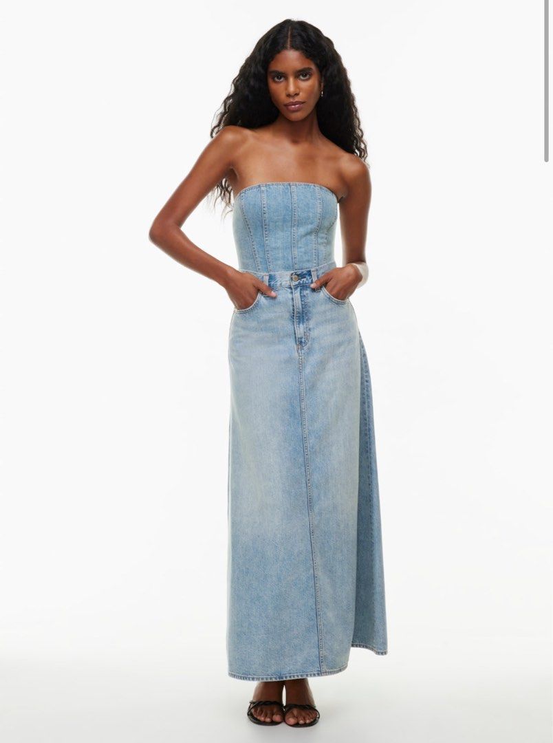 Maxi denim skirts 90s 2025