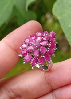 AVAILABLE ON HAND: Natural RUBY cocktail ring