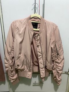 Bershka Pink Bomber Jacket