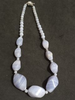 Blue Lace Agate necklace from Japan