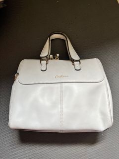 Cath Kidston Zip White Leather Bag