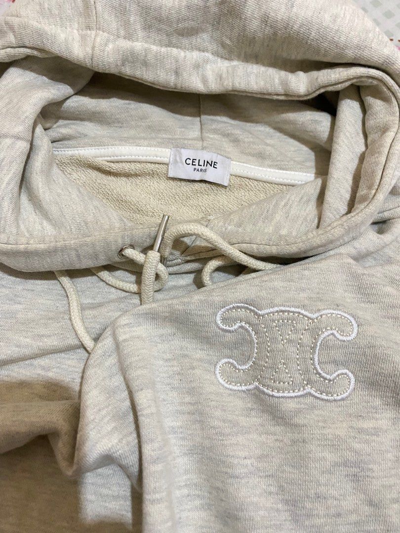 Celine multi pocket small logo hoodie authentic original not issey miyake kapital yohji yamamoto rick owens helmut lang raf simons dior prada balenciaga hermes Fesyen Pria Pakaian Baju Luaran di Carou...