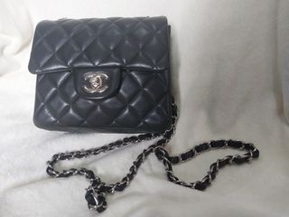 Classic Mini Chanel Flap Bag silver hardware