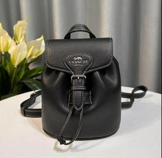 Coach Amelia Convertible Backpack in Black