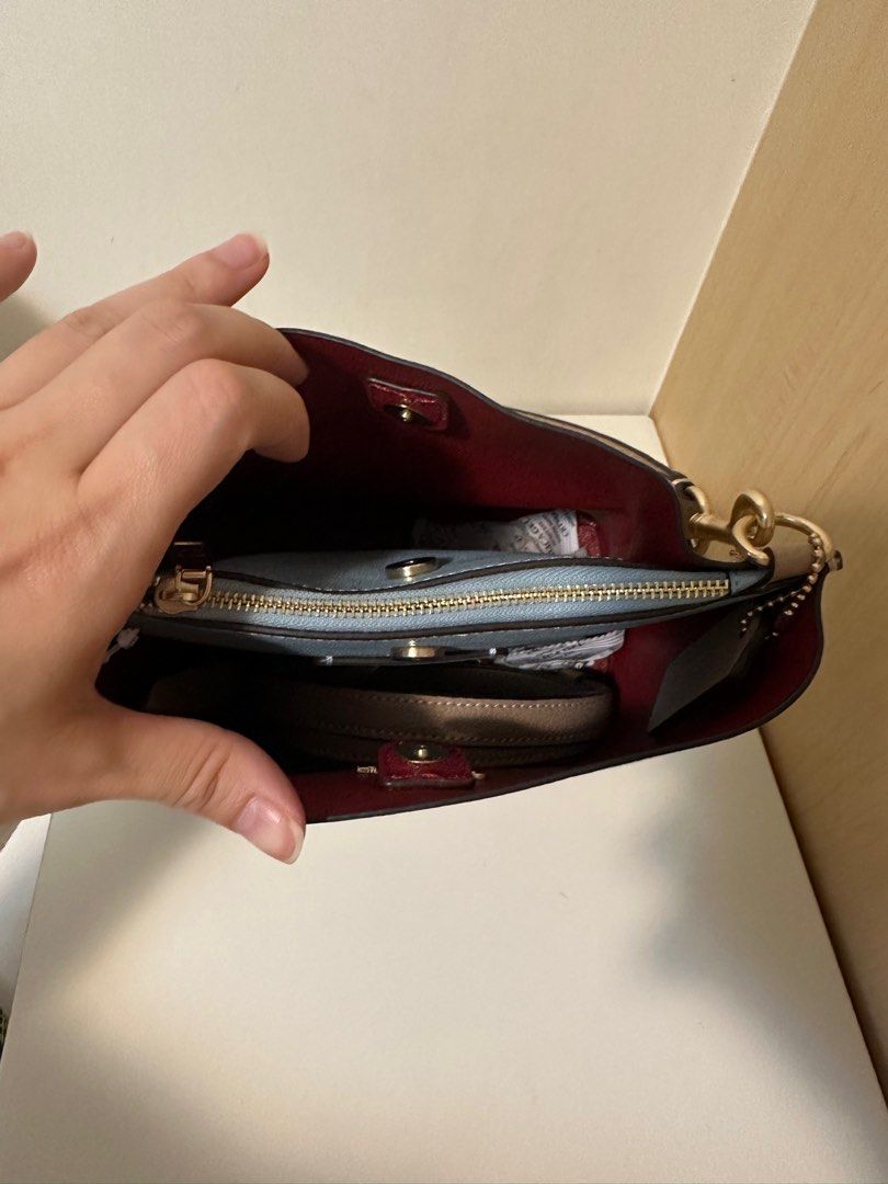 Coach imtau double face leather Bucket Bag CA177 Carousell