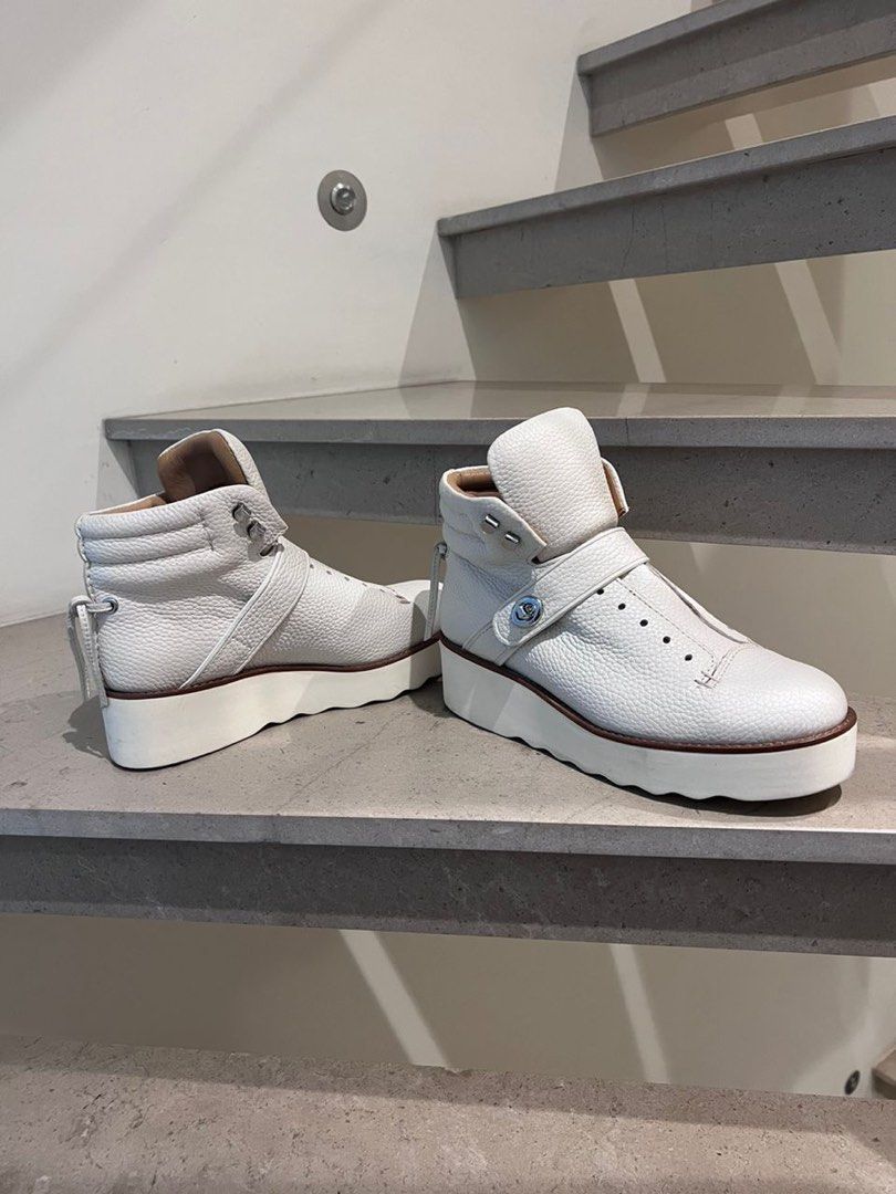 Coach white boots cheap