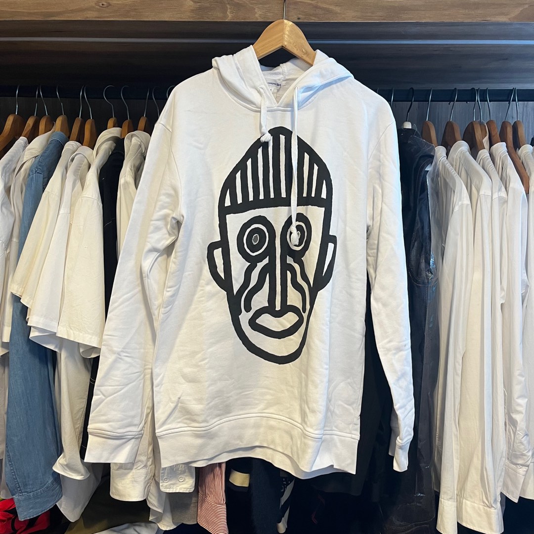 Cdg hoodie white new arrivals