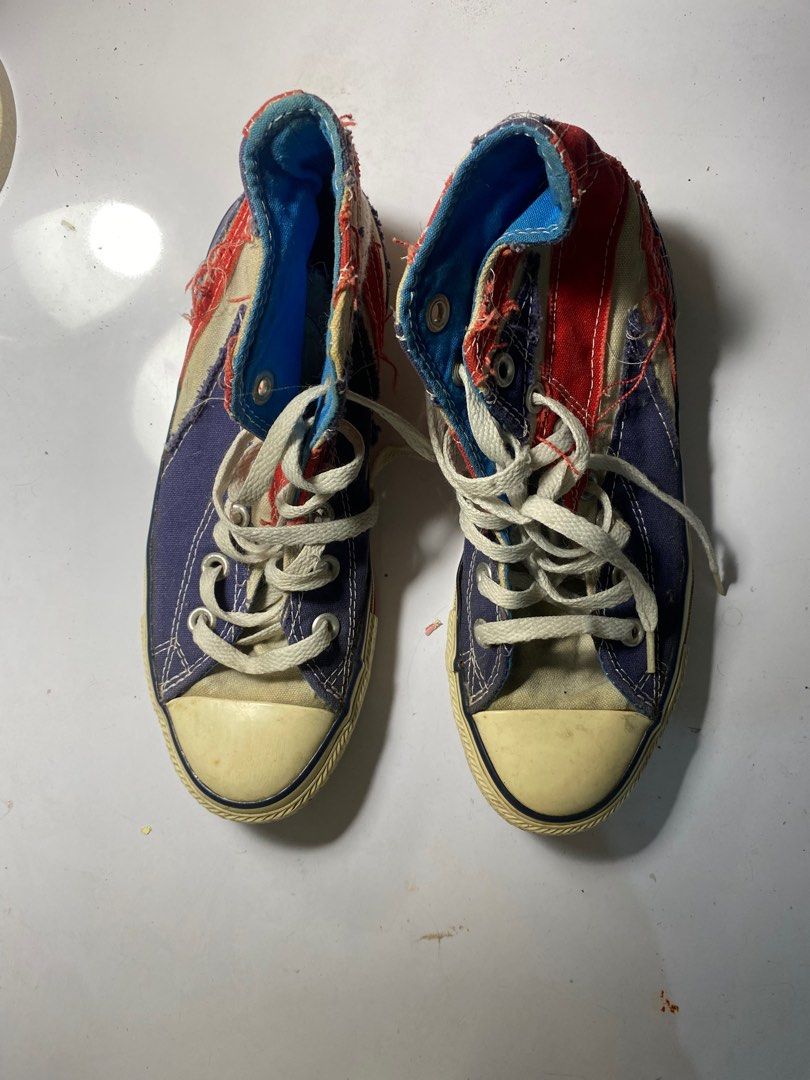Converse Chuck Taylor All Star Hi Vintage Union Jack Women s Fashion Footwear Sneakers on Carousell