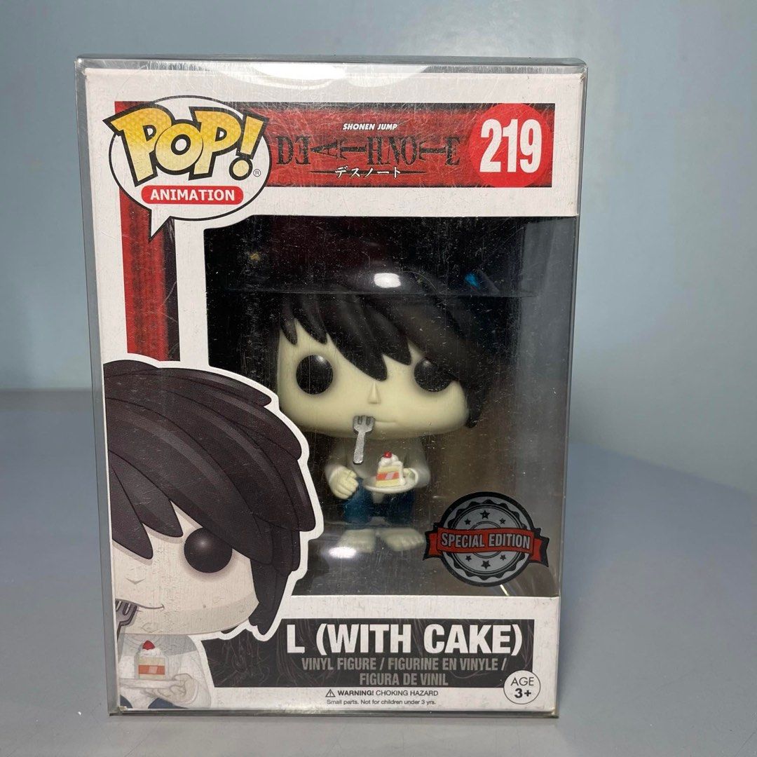 Death Note L (With Cake) #219 Funko Pop! (Category: Figurines & Statues) located in Quezon City. Submitted by theiiclothing (Listing ID 1310205161, Image 1). Description: FOR SALE: Death Note L (With Cake) #219 Funko Pop! Brand new never opened Selling for only 10k! BDO/GCash Lalamove/Shipping Message me for sure buyers.