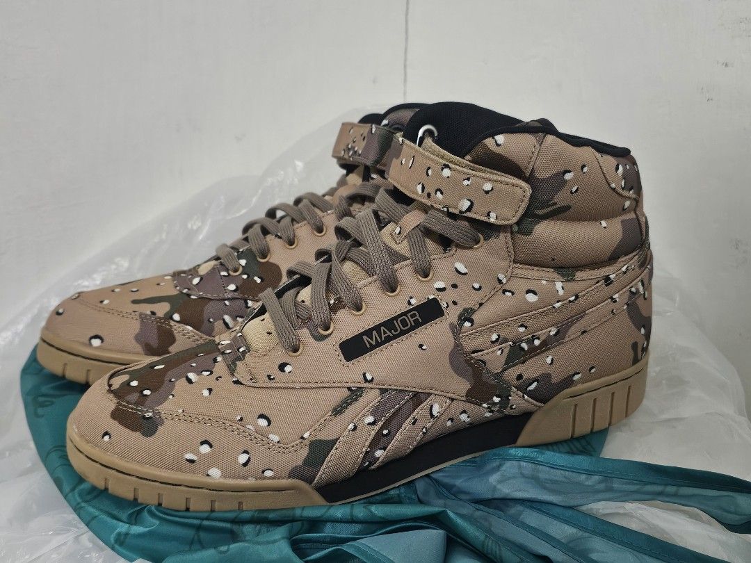 FC 終極清貨Reebok x Major DC ExOFit Plus Hi Camo BS7311, 男裝, 鞋