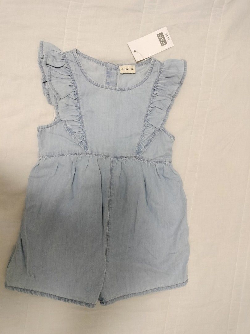 F&f denim jumpsuit clearance