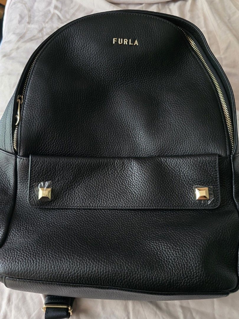AUTHENTIC LARGE FURLA LEATHER BACKPACK Women s Fashion Bags Wallets Backpacks on Carousell