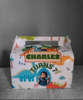 Gable box, Chip bag & Party hat