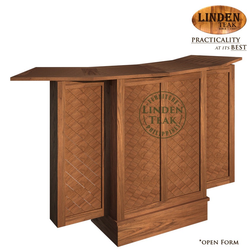 Handcrafted Solid Teak Wood ECO Diagonal Bar Counter Furniture Better ...