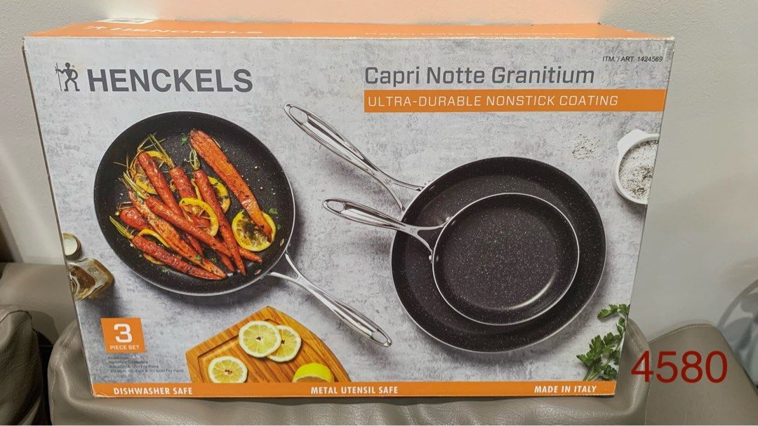 Henckels 3 piece pan set (Category: Cookware & Accessories) located in Manila. Submitted by slothyspad (Listing ID 1310250666, Image 1). Description: .