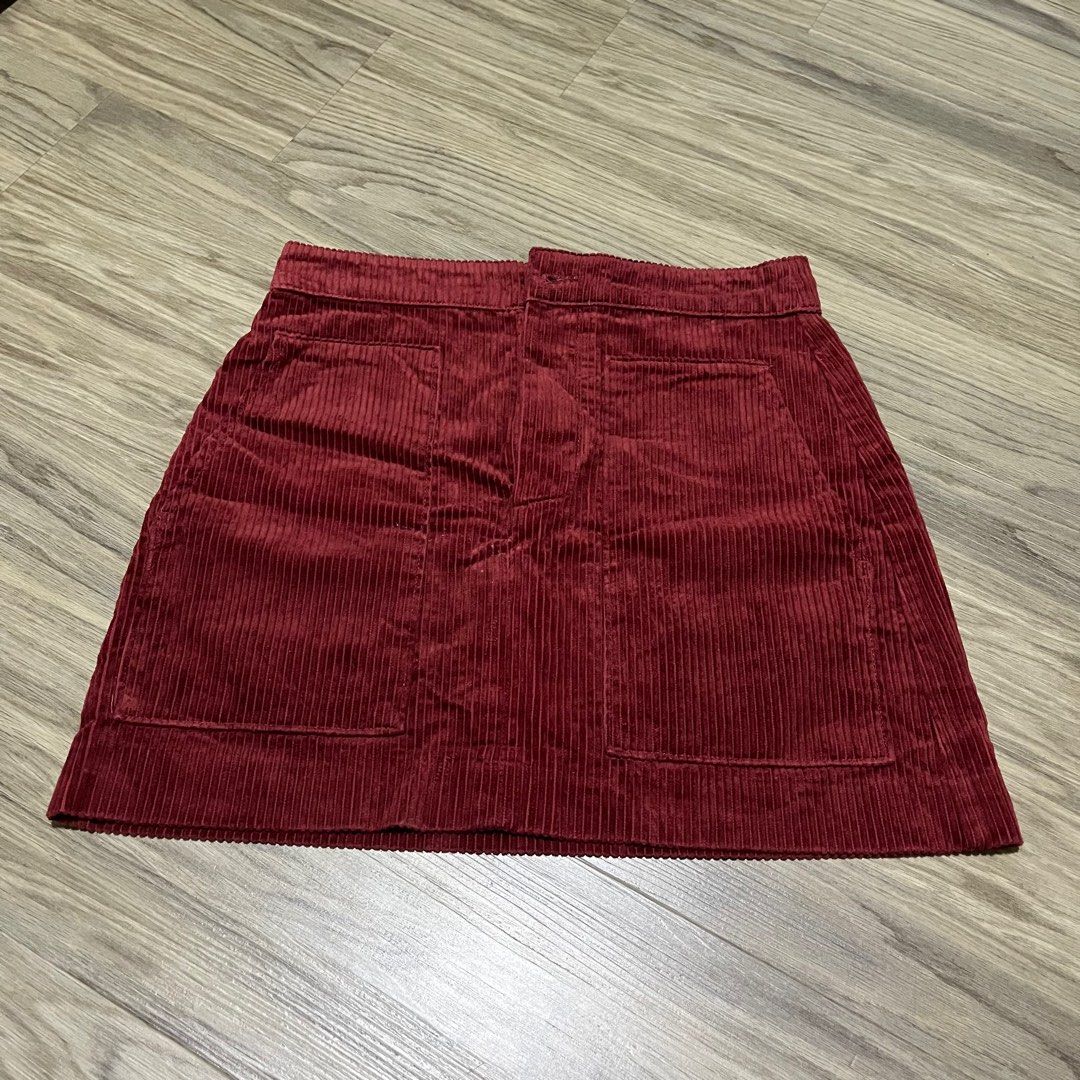 Red corduroy skirt h&m new arrivals