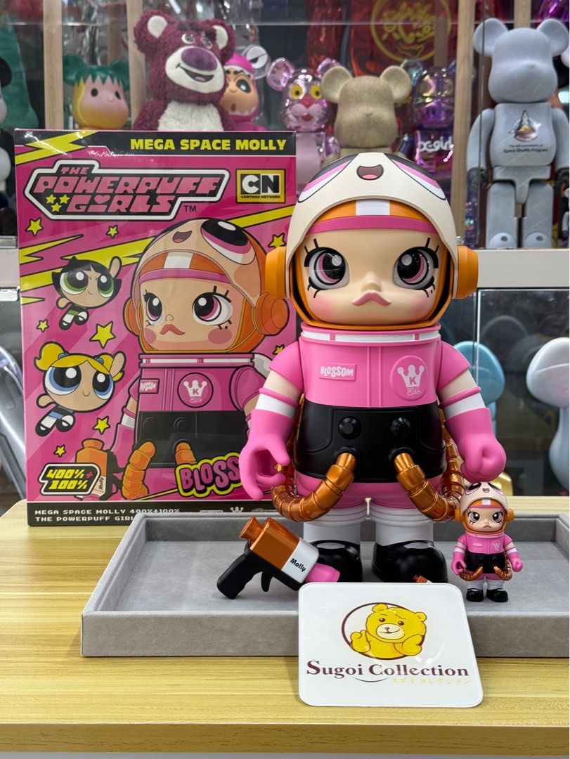 [In Stock] Pop Mart Mega Space Molly 100%+400% The Powerpuff Girls Blossom