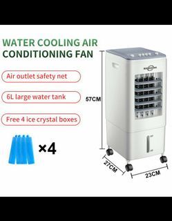 KANAZAWA Air Cooler Home With 6L Water Tank Three-Speed Regulation Air conditioning Fan