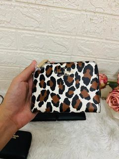 Kate spade leopard small wallet