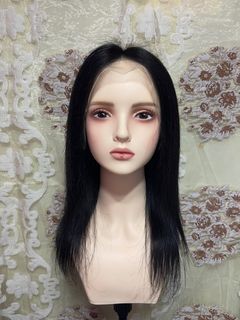 Lace front human hair wig 19”