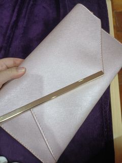 Lavender Pink Clutch Crossbody Bag