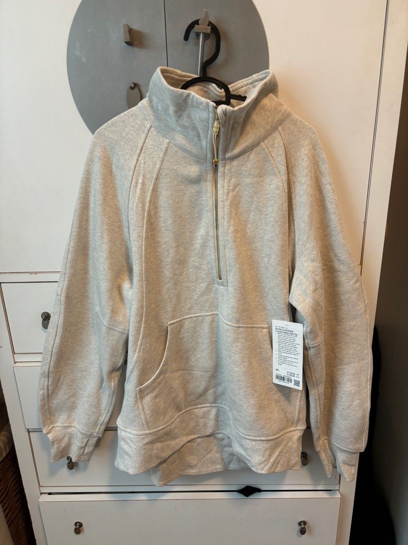 Lululemon scuba oversized funnel neck half zip pull over jumper sweater