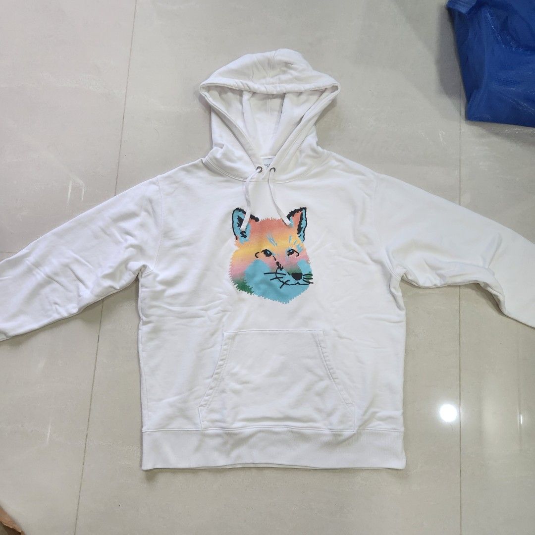 Maison Kitsune 23SS Rainbow Fox Head Hoodie
