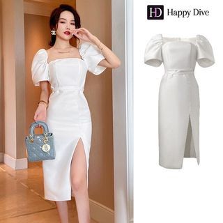 Modern Filipiniana Dress (White) Same as advertised 